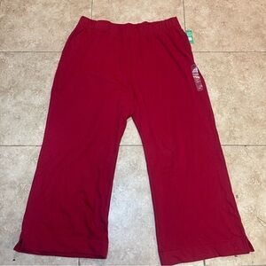 NWT Yeezy Gap Polar Fleece Red Jogging Sweatpants Men's Size XXL